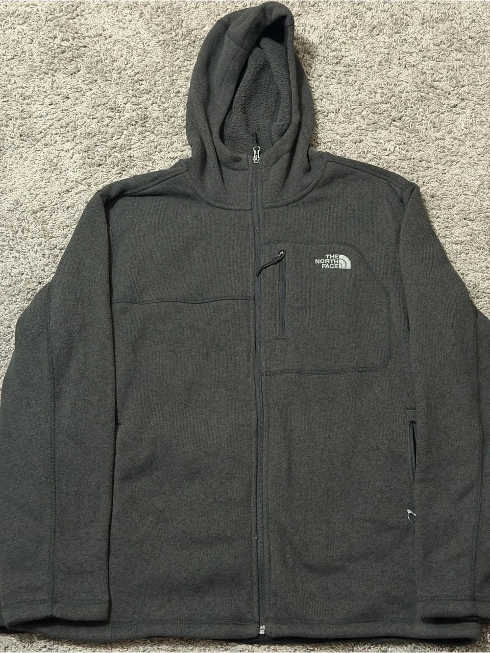 North Face Full-Zip Fleecd Hoodie Men’s Size 2XL